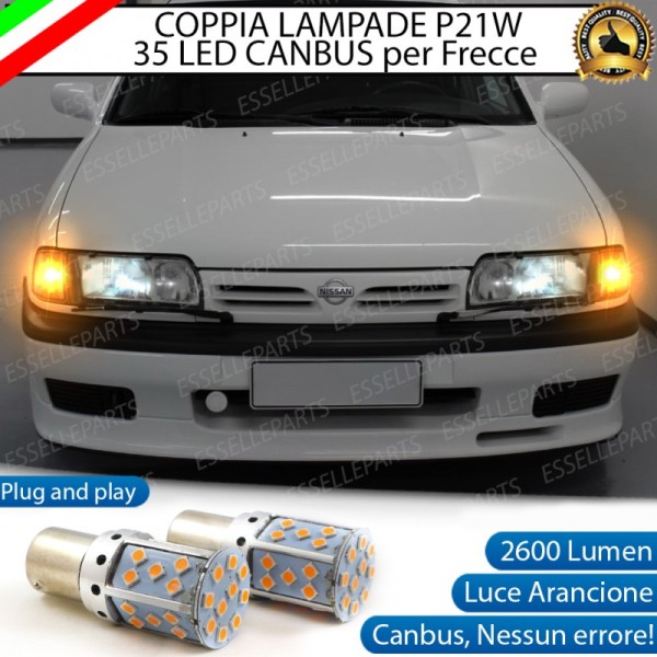 Coppia Frecce Anteriori P21W 35 LED Canbus Nissan Primera I