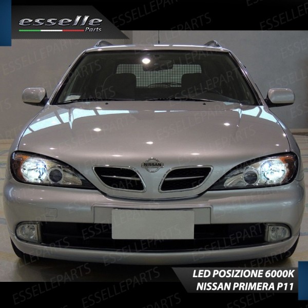 Luci Posizione 10 LED Per Nissan Primera MK2 6000k Canbus