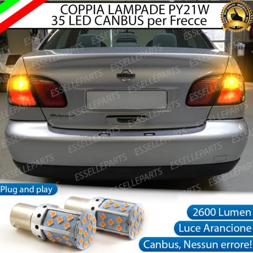 Coppia Frecce Posteriori PY21W 35 LED Canbus Nissan Primera II