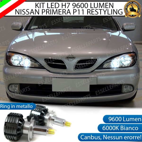 Kit Full LED H7 9600 LUMEN Anabbaglianti Nissan Primera II