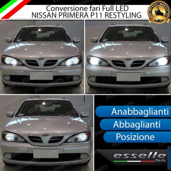 Conversione Fari Full LED per Nissan Primera MK2 6000K Bianco Ghiaccio Canbus