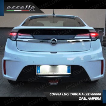 Coppia Luci Targa 5 LED Per Opel Ampera Canbus 6000K Bianco Ghiaccio Coppia Luci Targa 5 LED Per Opel Ampera Canbus 6000K Bianco Ghiaccio
