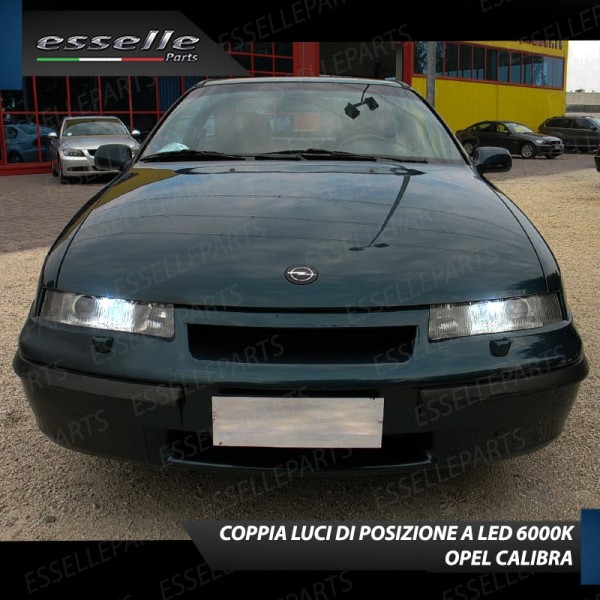 Coppia Lampade T10 W5W LED canbus con lente frontale per luci di posizione per Opel Calibra