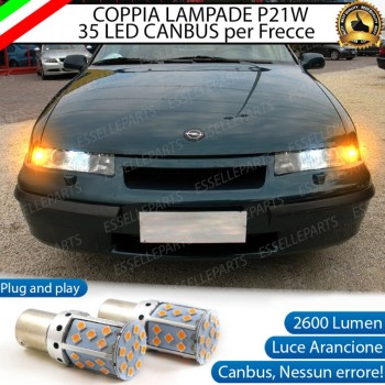 Coppia Frecce Anteriori P21W 35 LED Canbus Opel Calibra Coppia Frecce Anteriori P21W 35 LED Canbus Opel Calibra