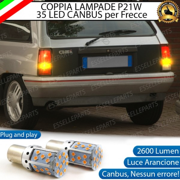 Coppia Frecce Posteriori P21W 35 LED Canbus Opel Corsa A