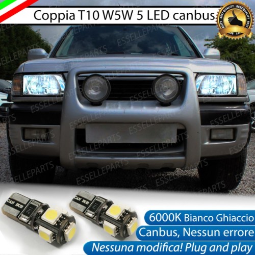 Luci posizione T10 W5W 5 LED Canbus per Opel Frontera
