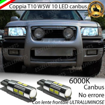 Coppia Lampade T10 W5W LED canbus con lente frontale per luci di posizione per Opel Frontera Coppia Lampade T10 W5W LED canbus con lente frontale per luci di posizione per Opel Frontera