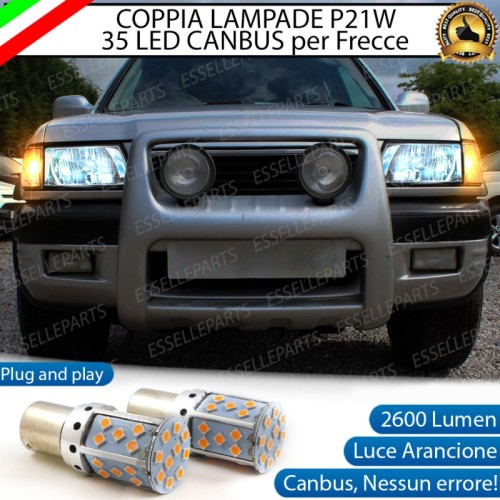 Coppia Frecce Anteriori P21W 35 LED Canbus Opel Frontera