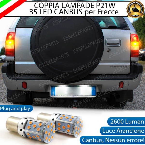 Coppia Frecce Posteriori P21W 35 LED Canbus Opel Frontera