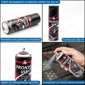Avviamento Motore A Freddo Spray Starter Motori Diesel E Benzina 200 Ml Etere