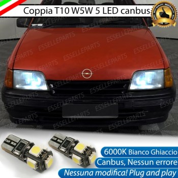 Luci posizione T10 W5W 5 LED Canbus per Opel Kadett