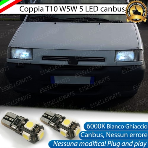 Luci posizione T10 W5W 5 LED Canbus per Peugeot Expert