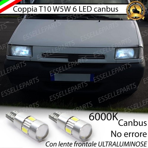 Lampade T10 W5W Canbus 6 LED no error luci posizione Peugeot Expert