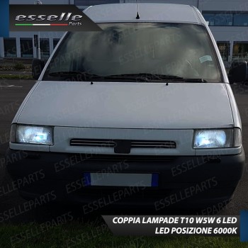 Lampade T10 W5W Canbus 6 LED no error luci posizione Peugeot Expert