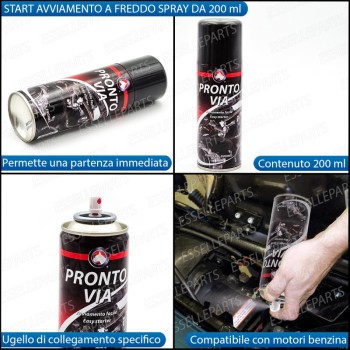Avviamento Motore A Freddo Spray Starter Motori 200 ML Etere per Aprilia
