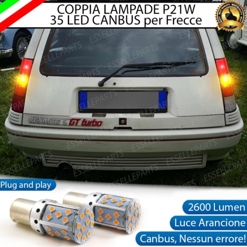 Coppia Frecce Posteriori P21W 35 LED Canbus Renault 5