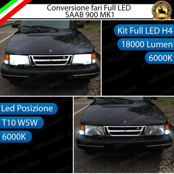 Conversione Fari Full LED Saab 900 I
