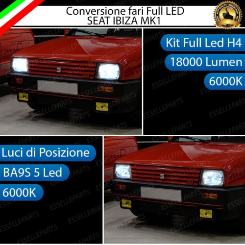 Conversione Fari Full LED 6000k canbus Seat Ibiza 1