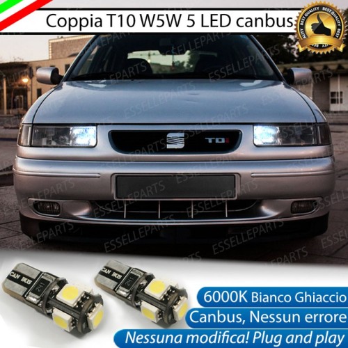 Luci posizione T10 W5W 5 LED Canbus per Seat Toledo 1