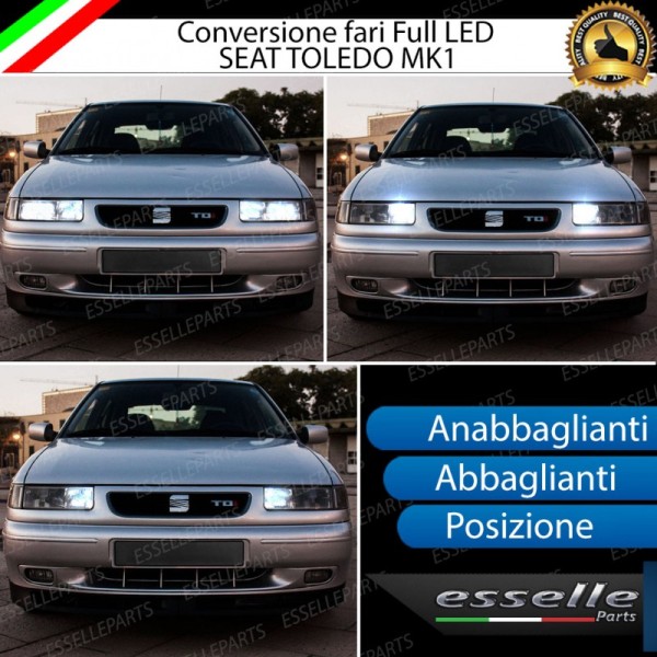 Conversione Fari Full LED per Seat Toledo 1 6000K Bianco Ghiaccio Canbus