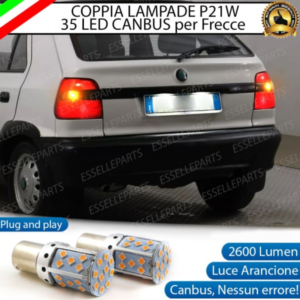 Coppia Frecce Posteriori P21W 35 LED Canbus Skoda Felicia