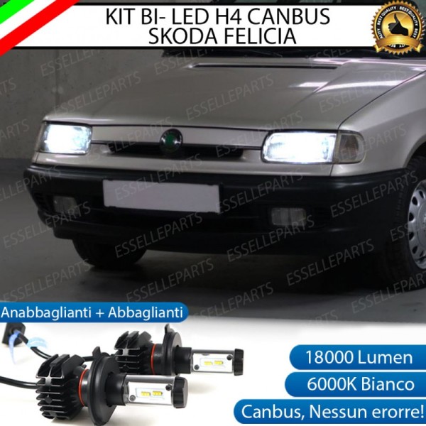 Kit Full LED H4 18000 LUMEN per Skoda Felicia