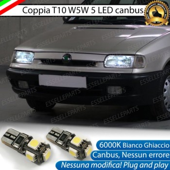 Luci posizione T10 W5W 5 LED Canbus per Skoda Felicia