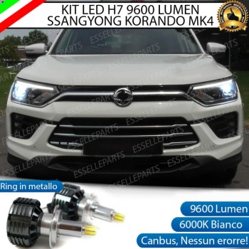 Kit Full LED H7 9600 LUMEN Anabbaglianti SSANGYONG KORANDO IV