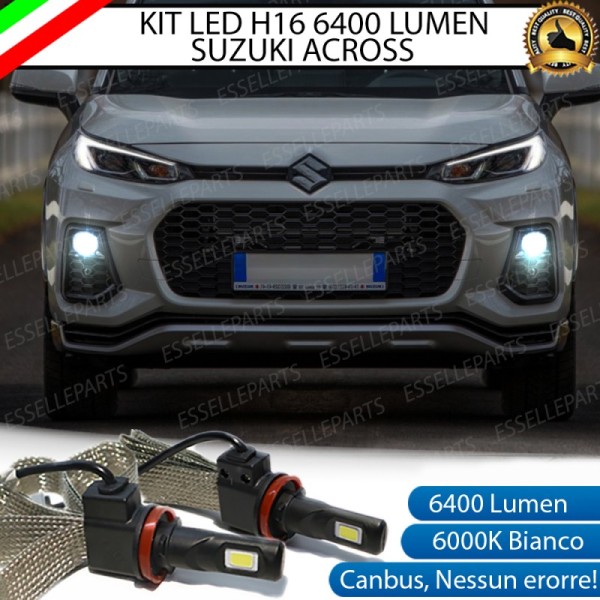 Kit Full LED H16 6400 LUMEN Canbus 6000K Bianco Fendinebbia Suzuki Across
