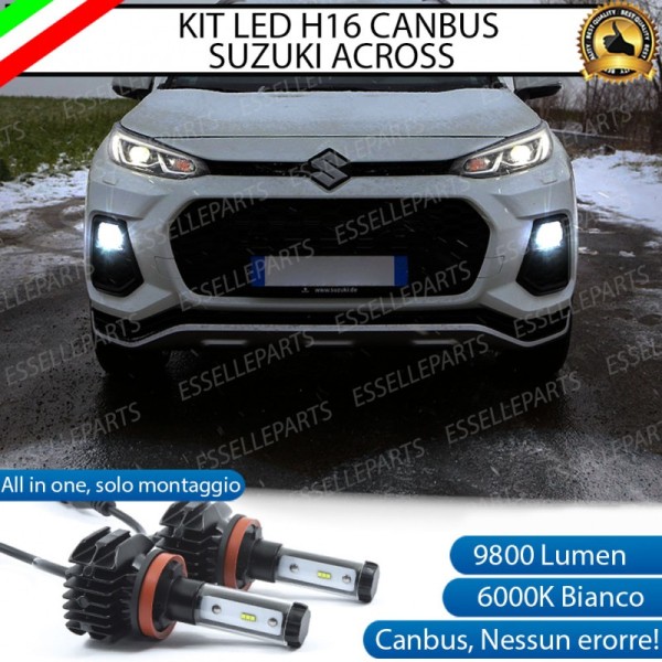 Kit Full LED H16 9800 LUMEN Canbus 6000K Bianco Fendinebbia Suzuki Across