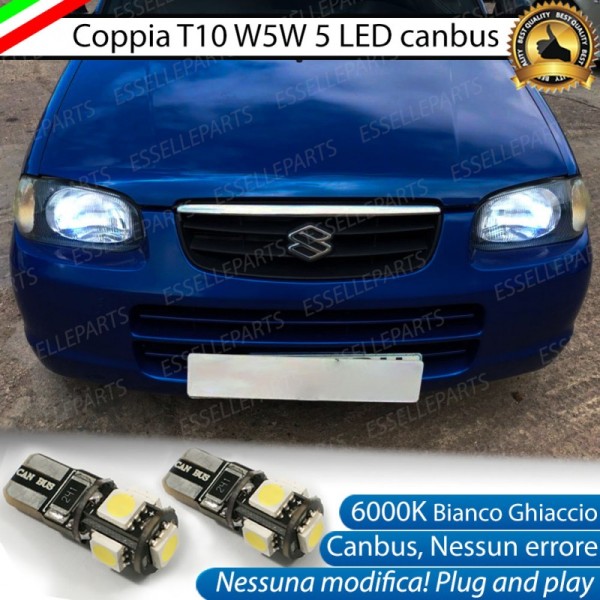 Luci posizione T10 W5W 5 LED Canbus per Suzuki Alto VI