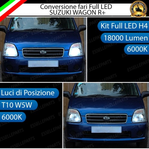 Lampade a LED H4 + T10 per Suzuki Wagon R+ Luce Bianca