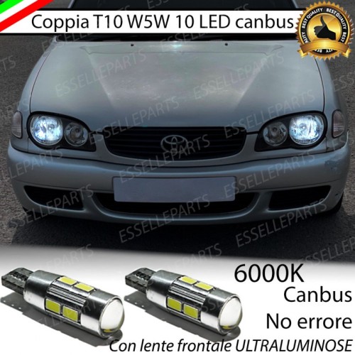 Luci Posizione 10 LED Per Toyota Corolla E110 6000k Canbus