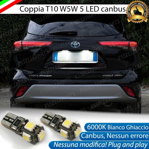 Luci targa 5 LED Canbus Toyota Highlander