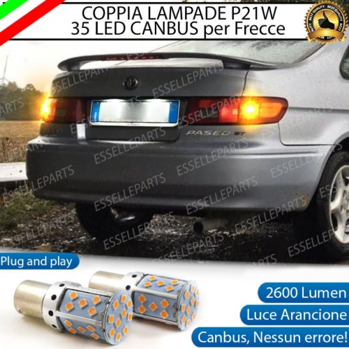 Coppia Frecce Posteriori P21W 35 LED Canbus Toyota Paseo