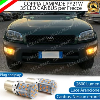 Coppia Frecce Anteriori PY21W 35 LED Canbus Toyota Rav-4 MK1