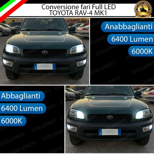 Conversione Fari Full LED Per Toyota Rav4 MK1 6000K Bianco
