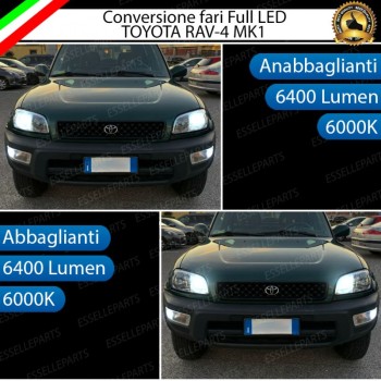 Conversione Fari Full LED Per Toyota Rav4 MK1 6000K Bianco