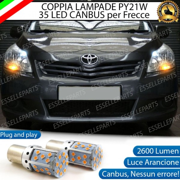 Coppia Frecce Anteriori PY21W 35 LED Canbus Toyota Verso R2