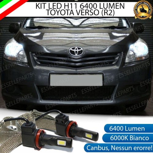 Kit Full LED Anabbaglianti H11 6400 LUMEN Toyota Verso R2