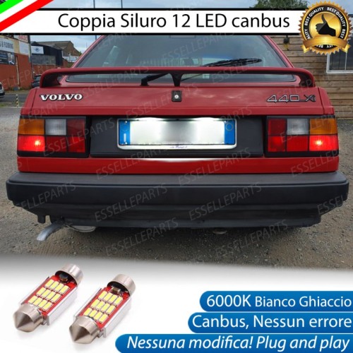 Luci Targa 12 LED Canbus 6000K per Volvo 440