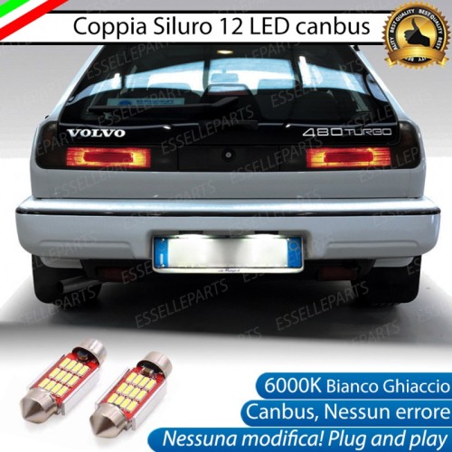 Luci Targa 12 LED Canbus 6000K per Volvo 480