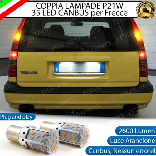 Coppia Frecce Posteriori P21W 35 LED Canbus Volvo 850