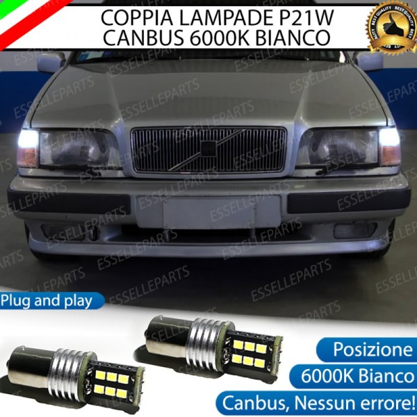 Luci Posizione/Diurne 15 LED BA15S P21W Volvo 850