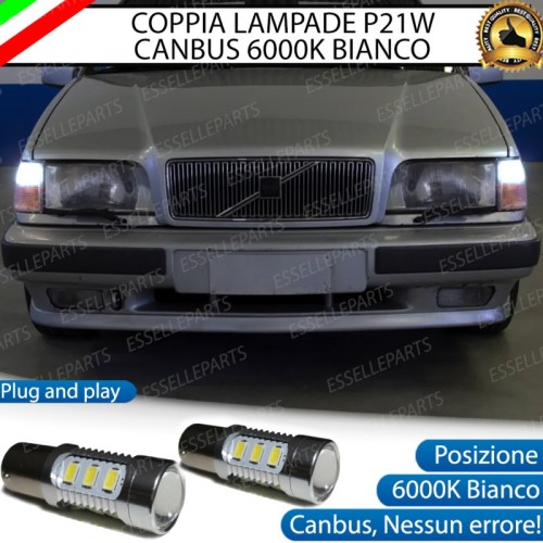 Luci Posizione/Diurne 15 LED P21W CON LENTE FRONTALE per Volvo 850