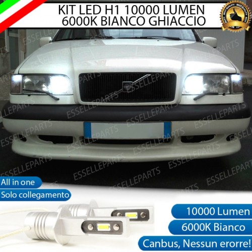 Kit Full LED Abbaglianti H1 10000 LUMEN 6000K Volvo 850 con fari a parabola doppia
