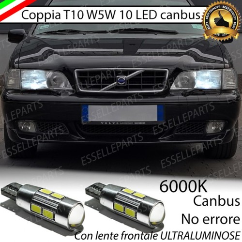 Lampade T10 W5W Canbus 10 LED no error luci posizione Volvo V70 I