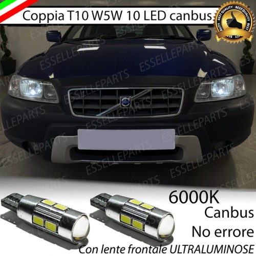 Lampade T10 W5W Canbus 10 LED no error luci posizione Volvo XC70 I