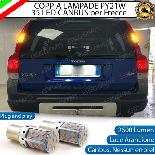 Coppia Frecce Posteriori PY21W 35 LED Canbus Volvo XC70 I