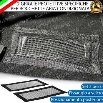 Coppia Griglie Protettive Aria Condizionata Bocchette Posteriori Velcro Moquette Coppia Griglie Protettive Aria Condizionata Bocchette Posteriori Velcro Moquette